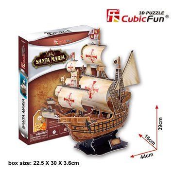 3D пазл CubicFun Корабель Санта-Марія (T4008h) T4008h фото