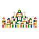 Set blocuri din lemn Viga Toys Construcție mare 100 buc. 2,5 cm (50334)