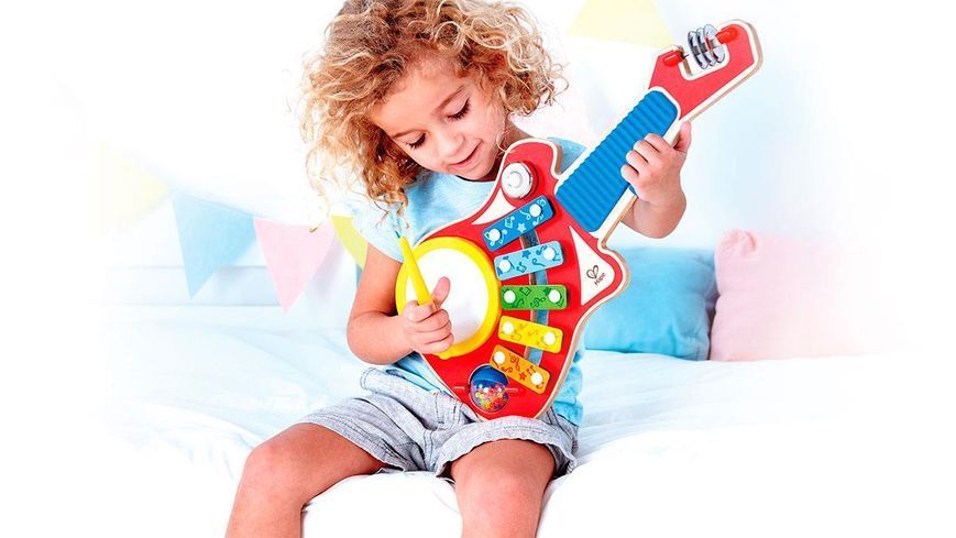 Mini orchestră de chitară pentru copii Hape 6 &icirc;n 1 (E0335) E0335 fotografie