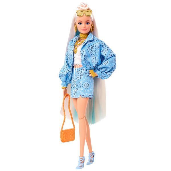 Лялька Barbie Екстра Блондинка з пучком на розпущеному волоссі 29 см (HHN08) HHN08 фото