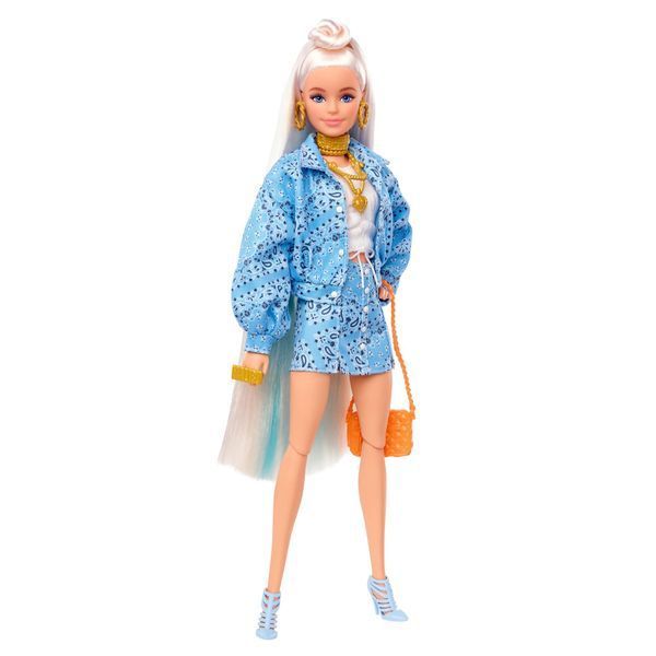 Лялька Barbie Екстра Блондинка з пучком на розпущеному волоссі 29 см (HHN08) HHN08 фото