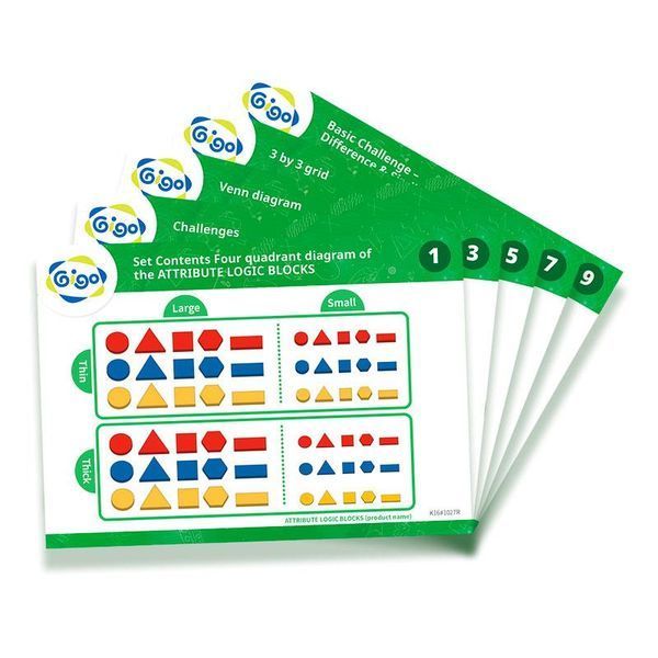 Set educativ blocuri Gigo Logic Dienes (1027R)
