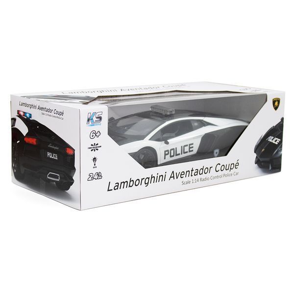 Автомобіль KS Drive на р/к - Lamborghini Aventador Police 114GLPCWB фото
