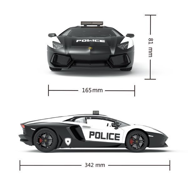 Автомобіль KS Drive на р/к - Lamborghini Aventador Police 114GLPCWB фото