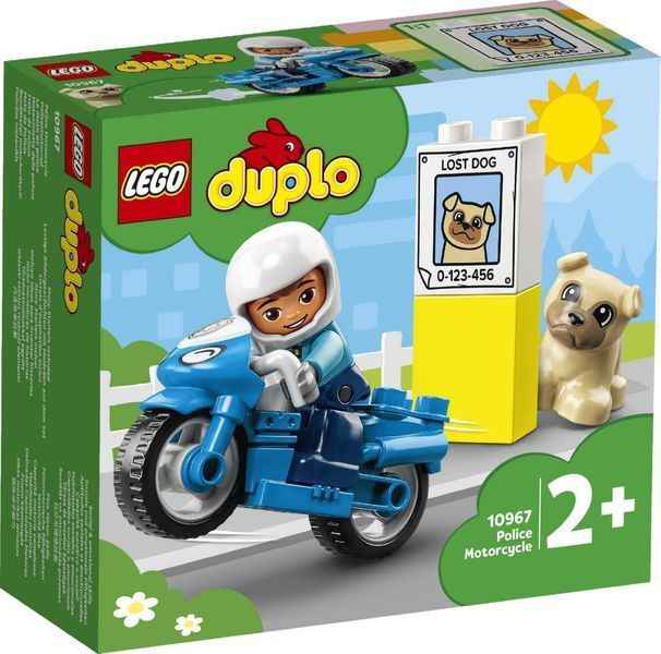 Конструктор LEGO DUPLO Rescue Поліцейський мотоцикл 5 деталей (10967) 10967 фото