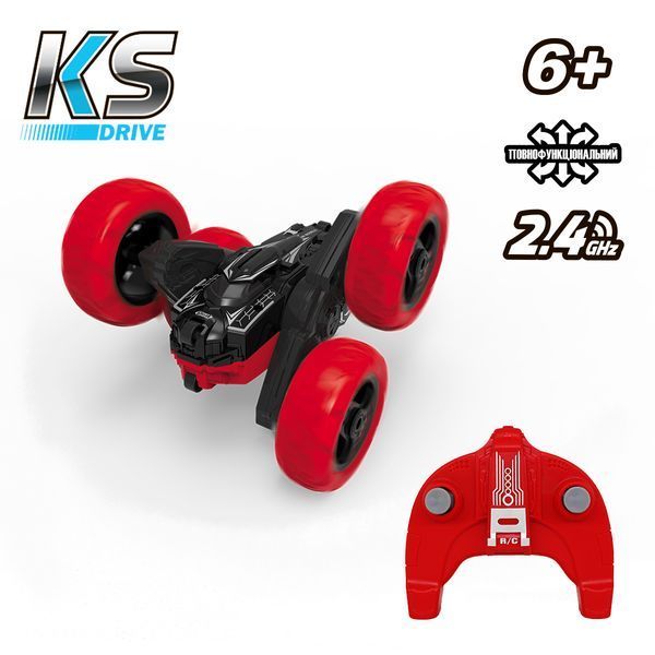 Автомобіль KS DRIVE на р/к - ТРЮКОВИЙ (2.4Ghz, червоно-чорний) STURBWB фото