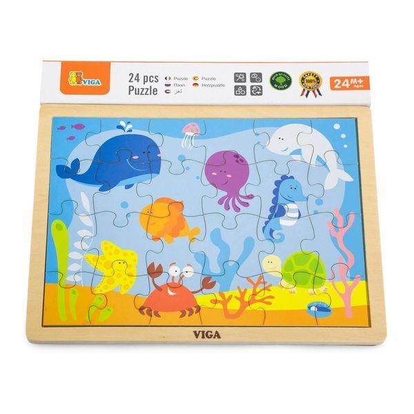 Puzzle Viga Toys &bdquo;Ocean&rdquo;, 24 de elemente (50200)