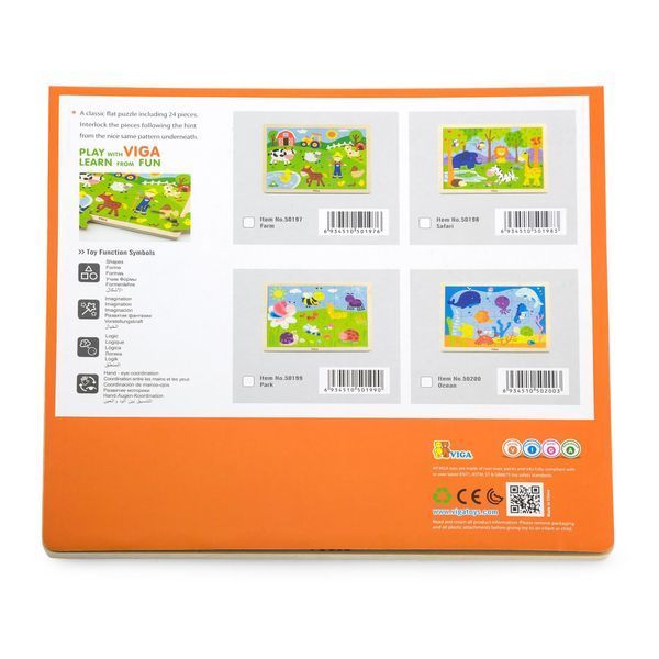 Puzzle Viga Toys &bdquo;Ocean&rdquo;, 24 de elemente (50200)