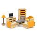 Mobilier din lemn pentru păpuși Viga Toys PolarB Living (44037) 44037 fotografie 1