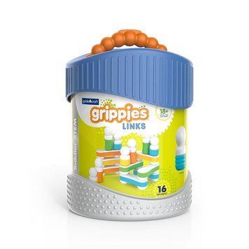Kit de construcție magnetică Guidecraft Grippies Links, 16 bucăți (G8317) G8317 fotografie