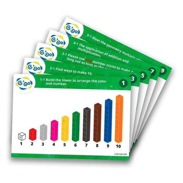 Set de numărare Bețe Gigo Cuisener 250 buc. (1028-250R)