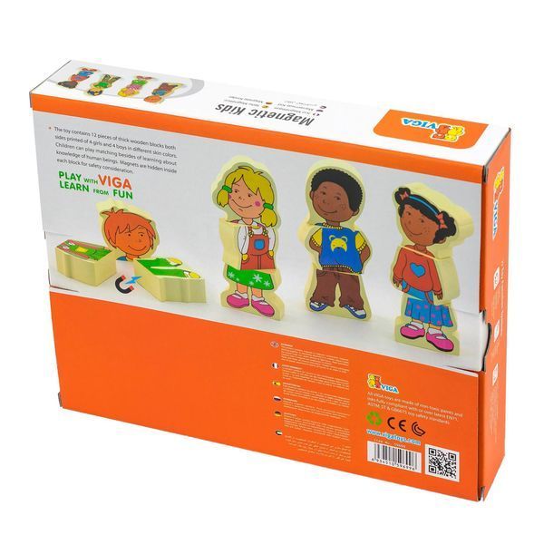 Set figurine magnetice Viga Toys Copii (59699VG) 59699VG fotografie