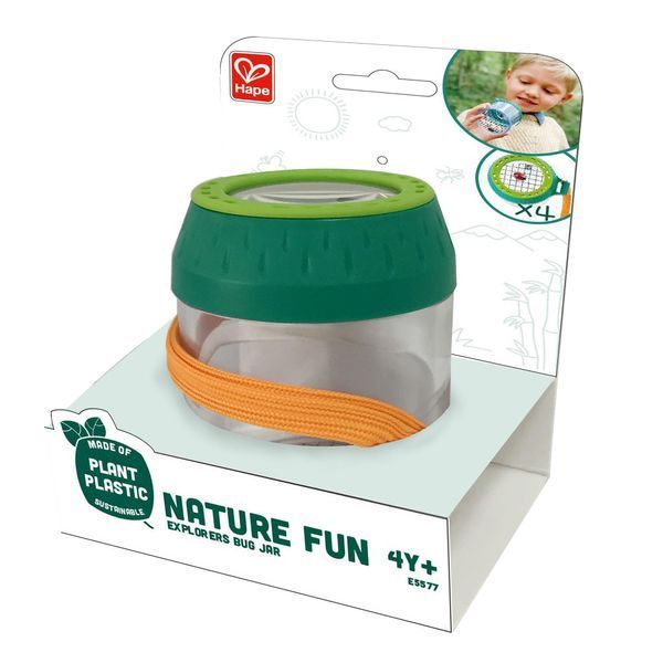Set Naturalist Container pentru insecte Hape Nature Fun cu lupă (E5577)