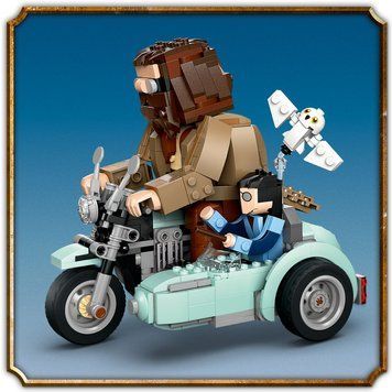 Конструктор LEGO Harry Potter Поїздка Геґріда й Гаррі на мотоциклі 617 деталей (76443) 76443 фото