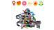 Hape Toy Railway Mină montană cu mai multe niveluri cu accesorii (E3753)