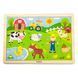 Puzzle din lemn Viga Toys Farm, 24 el. (50197)
