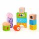 Cuburi de lemn Viga Toys Șarpe cu clopoței (50682)