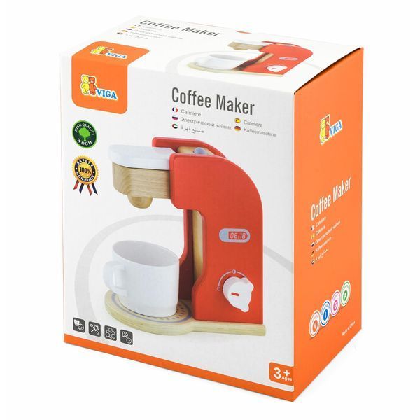 Filtru de cafea de jucărie din lemn Viga Toys (50234FSC)
