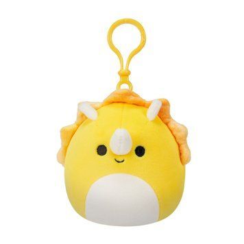 М'яка іграшка на кліпсі Squishmallows &ndash; Трицератопс (9 cm) SQCP00216 фото