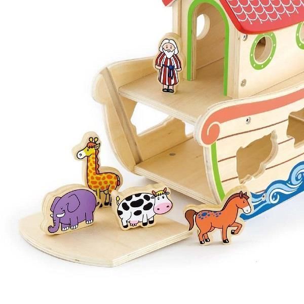 Sortator din lemn Viga Toys Arc cu animale (50345)