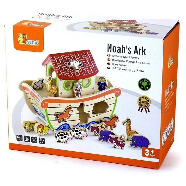 Sortator din lemn Viga Toys Arc cu animale (50345)