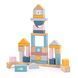 Cuburi de lemn PolarB Pastel blocuri 2,5 cm 60 el. (44010)