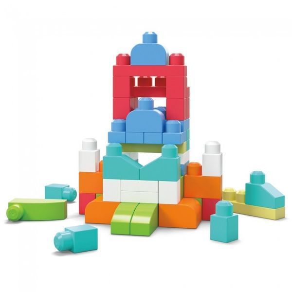 Конструктор Mega Bloks First Builders рожевий у мішку 60 деталей (DCH54) DCH54 фото