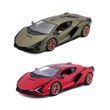 Автомодель - LAMBORGHINI SI&Aacute;N FKP 37 (асорті зелений металік, червоний металік, 1:24) 18-21099 фото