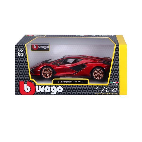 Автомодель - LAMBORGHINI SI&Aacute;N FKP 37 (асорті зелений металік, червоний металік, 1:24) 18-21099 фото