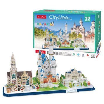 3D пазл CubicFun City Line Баварія (MC267h) MC267h фото