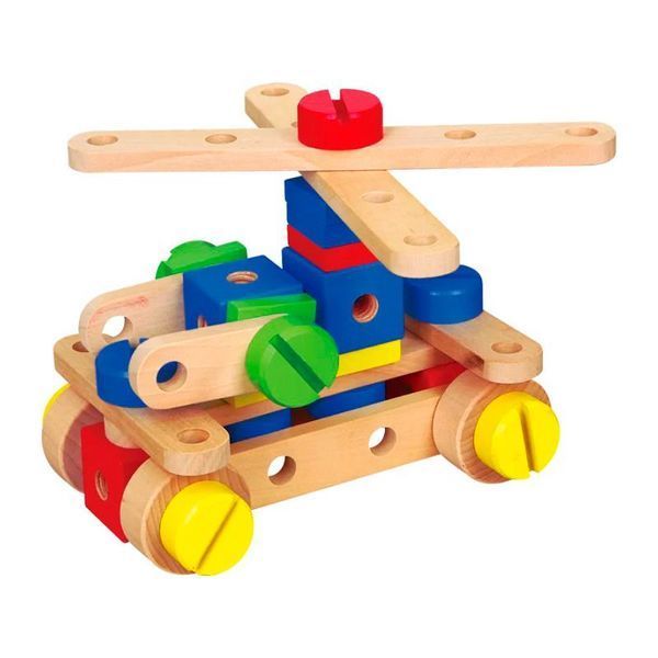 Set de blocuri Viga Toys 53 de piese (50490) 50490 fotografie