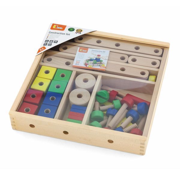 Set de blocuri Viga Toys 53 de piese (50490) 50490 fotografie