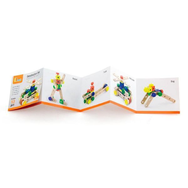 Set de blocuri Viga Toys 53 de piese (50490) 50490 fotografie