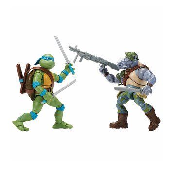 Set de figurine din seria CLASIC NINJA TURTLES - Leonardo vs. Rocksteady (34 puncte de articulație, 15 cm) 81276 fotografie