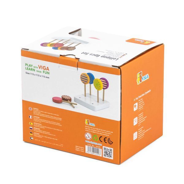 Set acadele jucărie Viga Toys din lemn 6 buc. (44529)