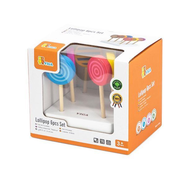 Set acadele jucărie Viga Toys din lemn 6 buc. (44529)