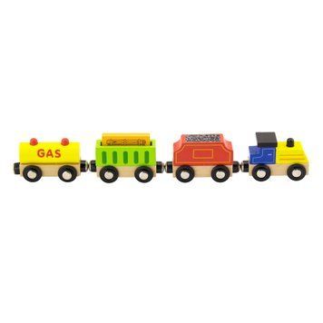Adăuga. set de cale ferată Viga Toys "Tren de marfă. Surse de energie" (50820)