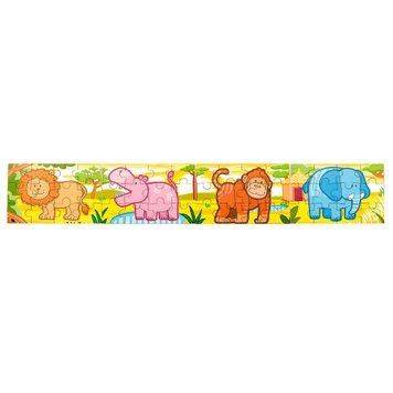Puzzle din lemn Viga Toys Jungle 4 in 1, 48 el. (50068)