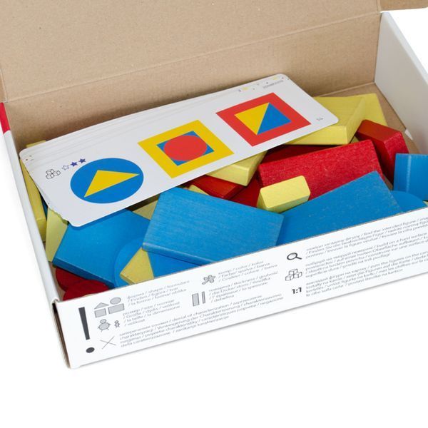Igroteco 900408 Set Educativ Dienes Logic Blocks, 48 900408 fotografie