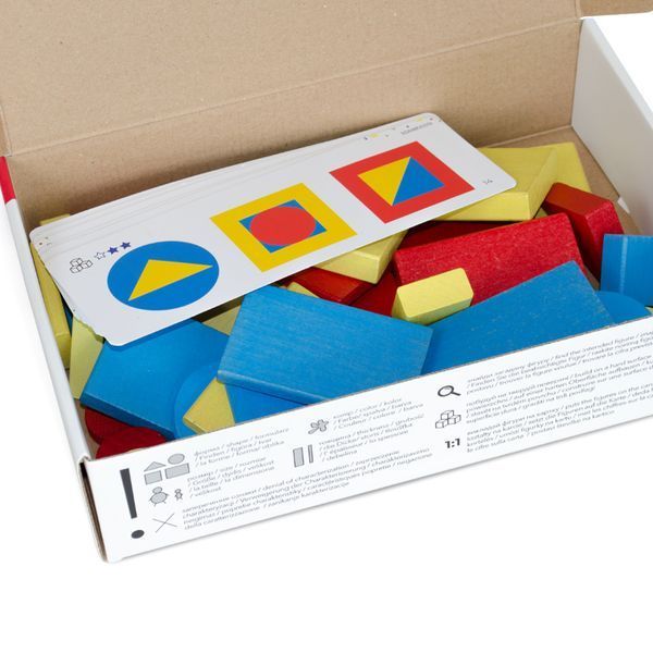 Igroteco 900408 Set Educativ Dienes Logic Blocks, 48 900408 fotografie