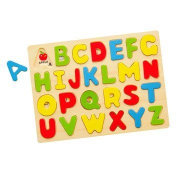 Puzzle din lemn Viga Toys alfabet englezesc, litere mari (58543)