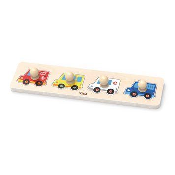 Дерев'яна рамка-вкладиш Viga Toys Спецмашини (44535) 44535 фото